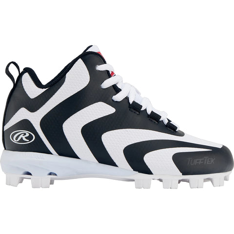 Spikes Beisbol Softbol Rawlings Roockie Mid Negro Infantil