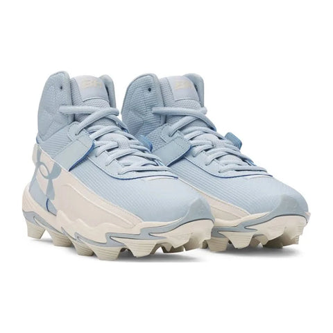 Spikes Beisbol Softbol Under Armour Harper 10 RM Mid Azul Blanco INFANTIL