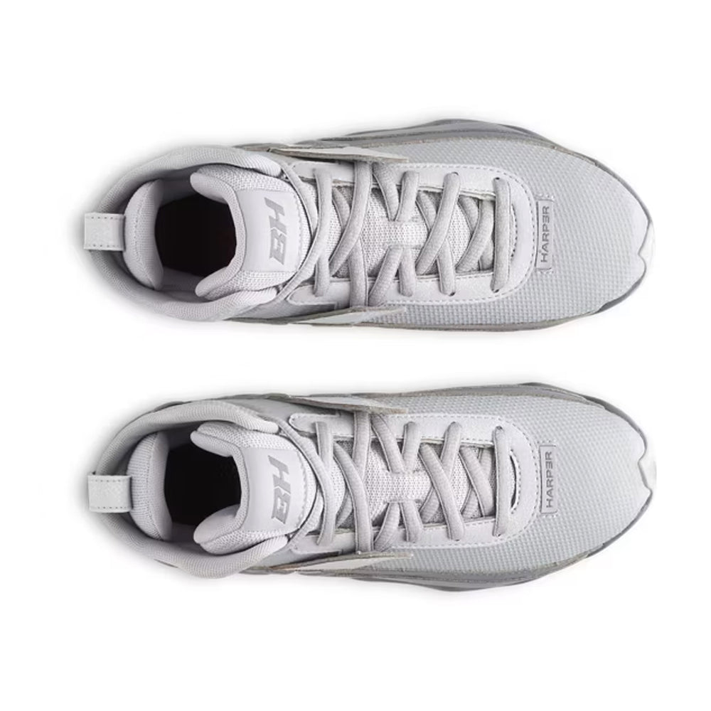 Spikes Beisbol Softbol Under Armour Harper 10 RM Mid Gris INFANTIL