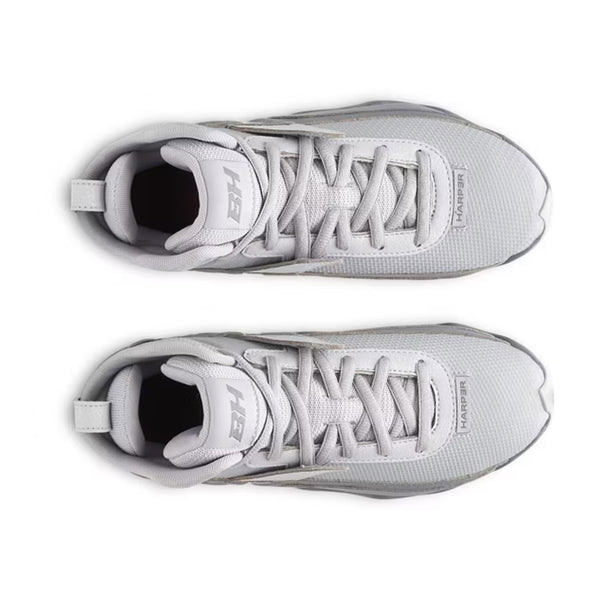 Spikes Beisbol Softbol Under Armour Harper 10 RM Mid Gris INFANTIL