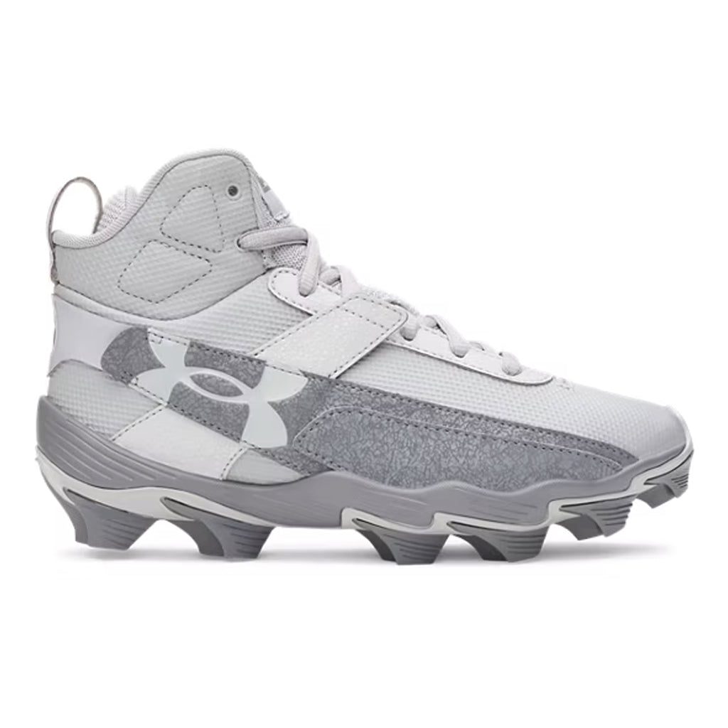 Spikes Beisbol Softbol Under Armour Harper 10 RM Mid Blanco Gris