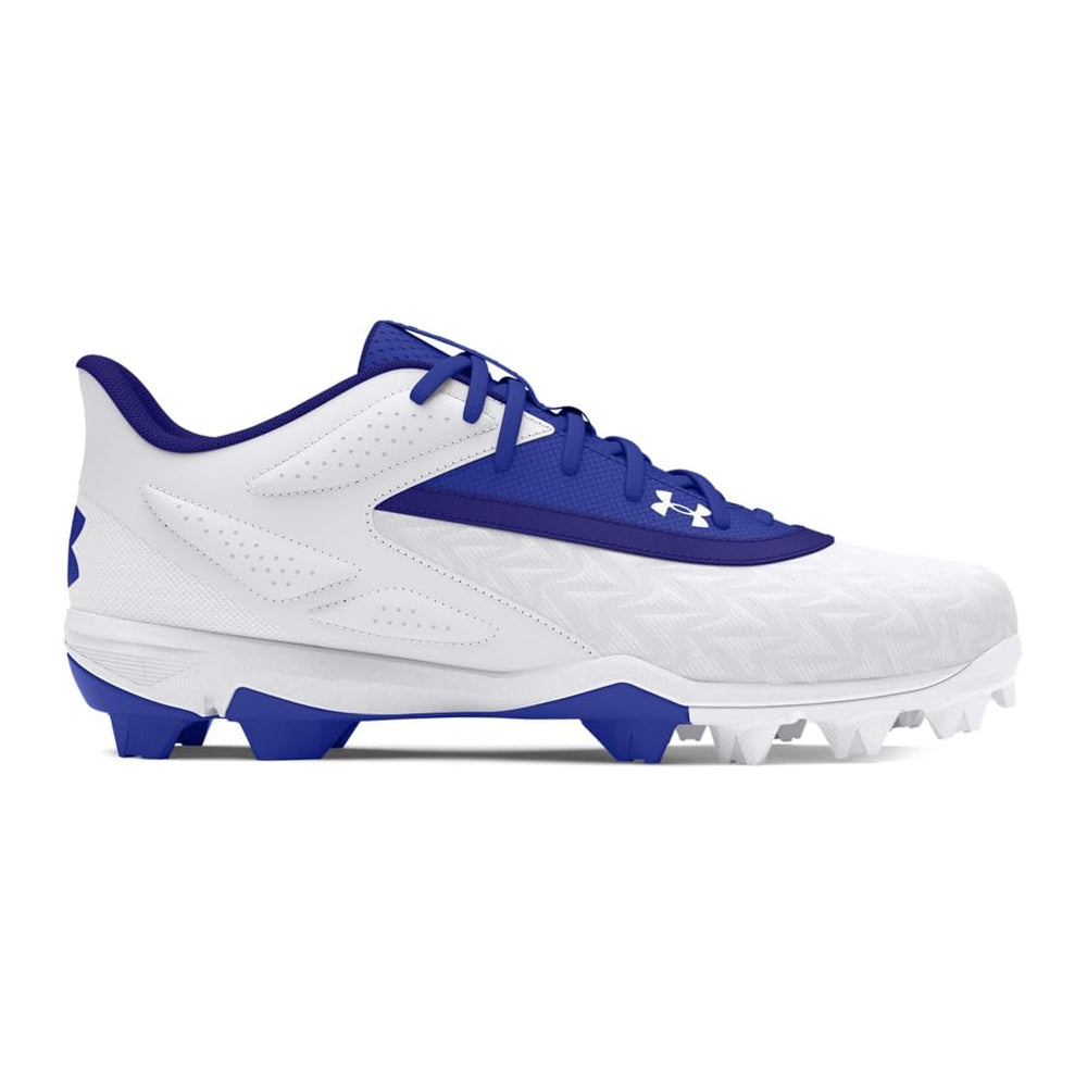 Spikes Beisbol Softbol Under Armour Leadoff RM 3.0 Low Blanco Azul INFANTIL