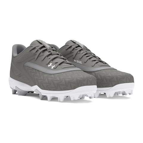Spikes Beisbol Softbol Under Armour Leadoff 3.0 Low Gris Infantil