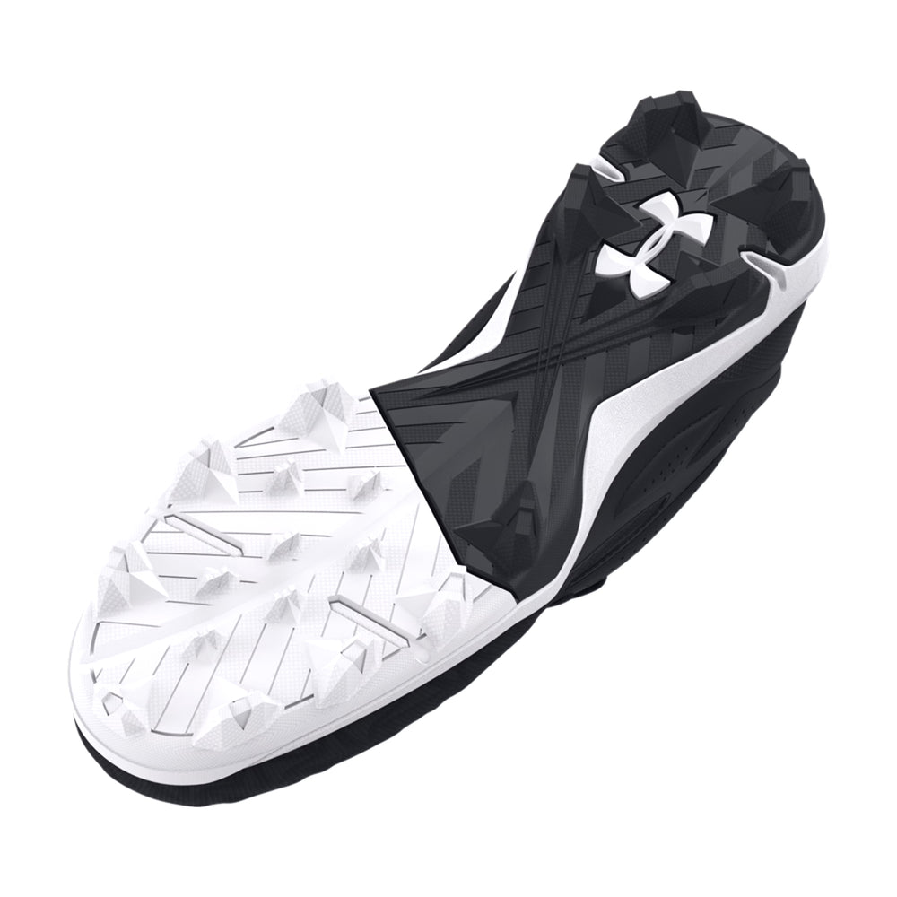 Spikes Beisbol Softbol Under Armour Leadoff RM 3.0 Low Negro Blanco INFANTIL