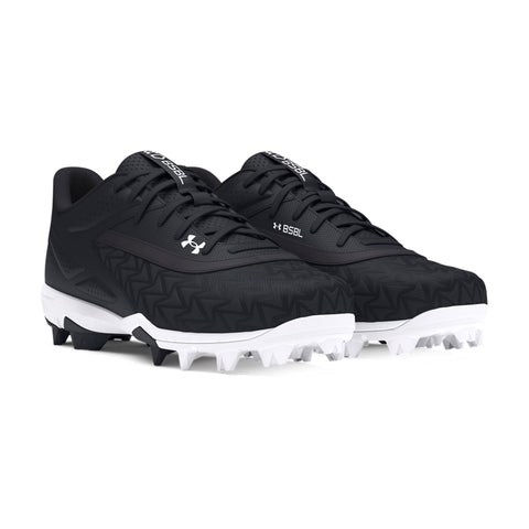 Spikes Beisbol Softbol Under Armour Leadoff RM 3.0 Low Negro Blanco INFANTIL