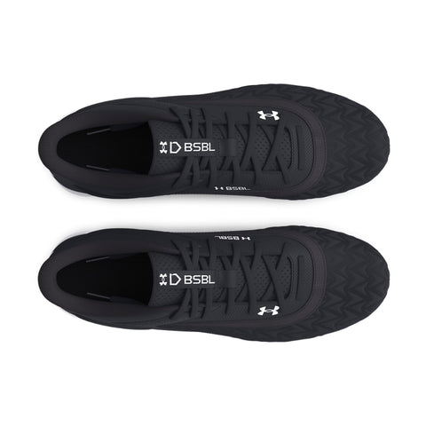 Spikes Beisbol Softbol Under Armour Leadoff RM 3.0 Low Negro Blanco INFANTIL