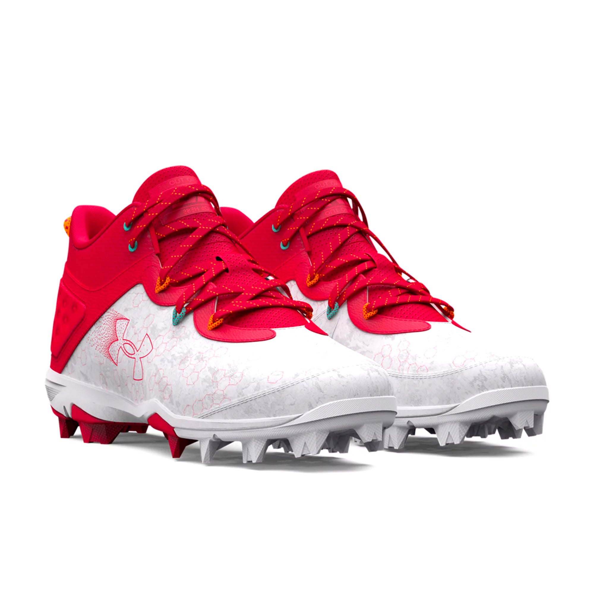 Zapatos under armour hotsell de beisbol rojas