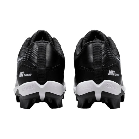 Spikes Beisbol Softbol Nike Alpha Huarache 4 Keystone Negro Gris INFANTIL