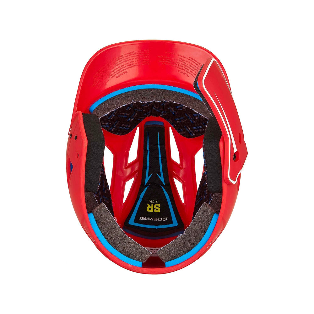 Casco Beisbol Softbol Champro HXM2JG Legend Plus Mate Con Protector De Mandíbula Bateador Derecho/Zurdo