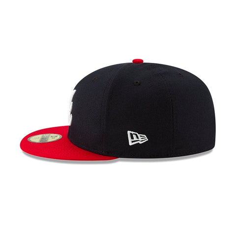 Gorra Beisbol Softbol New Era Bravos Atlanta 59Fifty Marino Rojo