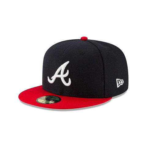 Gorra Beisbol Softbol New Era Bravos Atlanta 59Fifty Marino Rojo