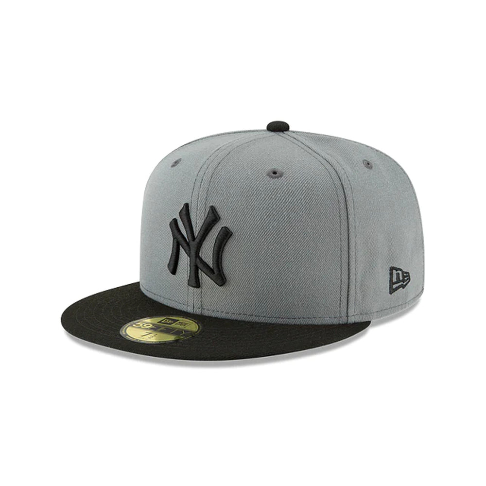 Gorra Beisbol Softbol New Era Yankees 59Fifty Gris Negro
