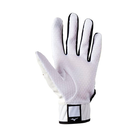 Guanteletas Beisbol Mizuno MVP Negro Blanco ADULTO