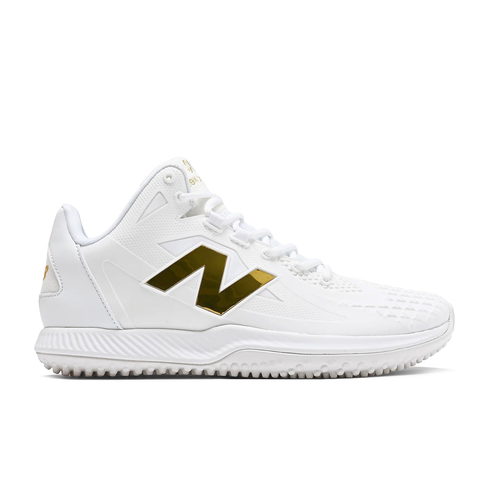 Tenis de Entrenamiento Beisbol Softbol New Balance FuelCell Ohtani 1 Blanco Dorado