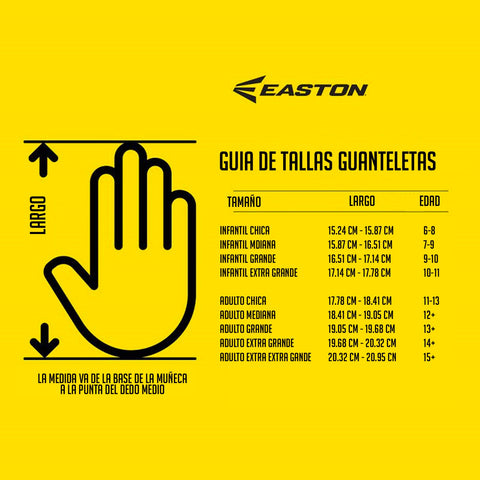 Guanteletas Easton Hyperlite Softbol MU08 Blanco Gris