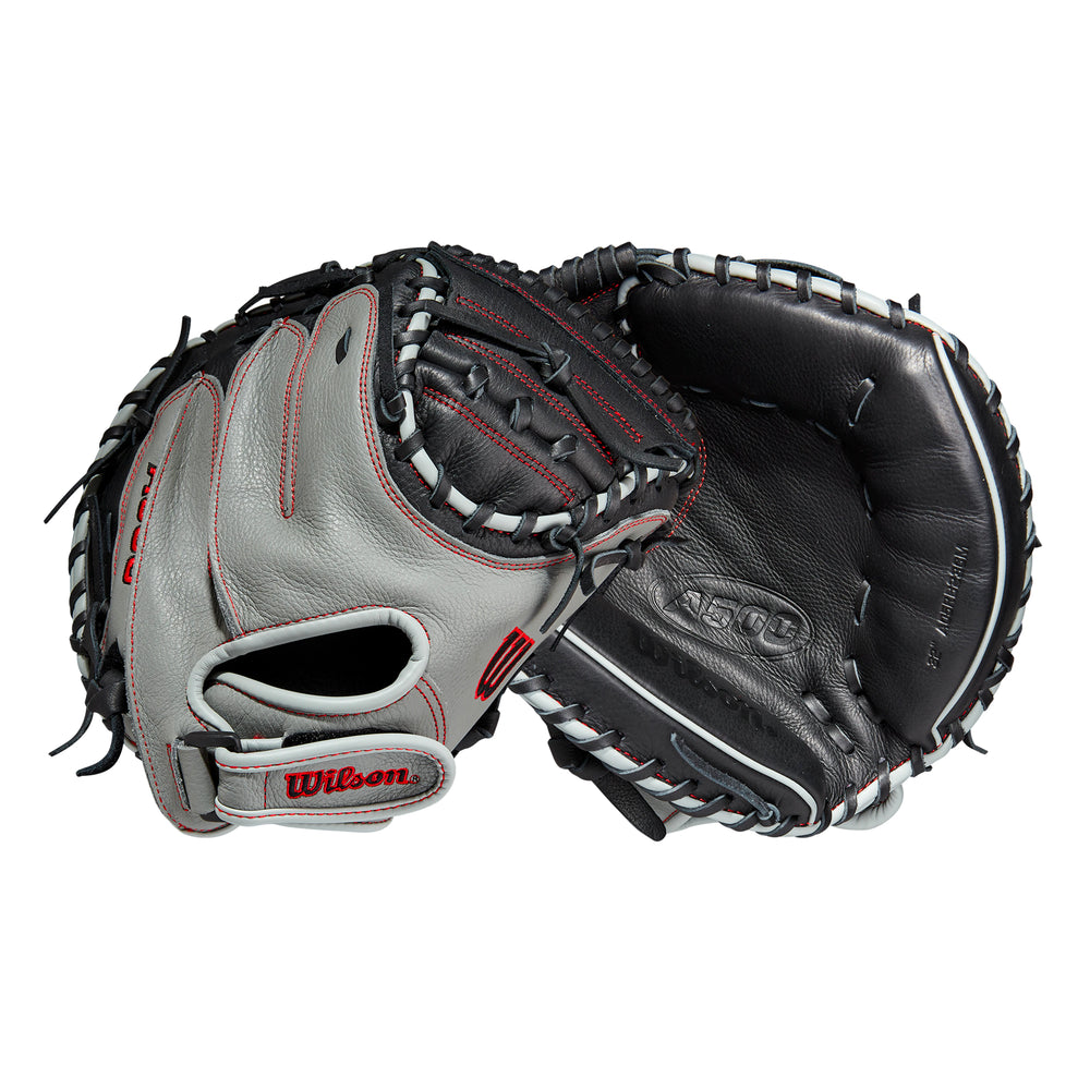 Mascota Beisbol Wilson A500 Negro Gris 32 In Lanzador Diestro