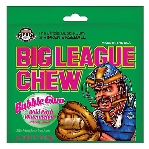 Chicle Sabor Sandia Big League Wild Peach Watermelow 2.12 oz