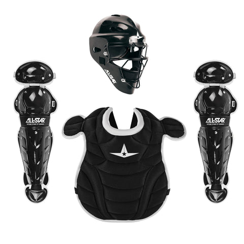 Equipo de catcher softbol All Star Future Star negro completo