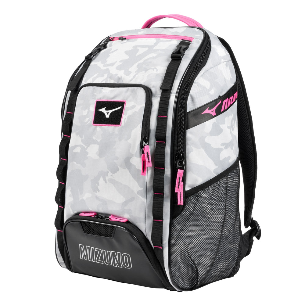 Back Pack Beisbol Softbol Mizuno Organizer 26 Camuflaje Rosa
