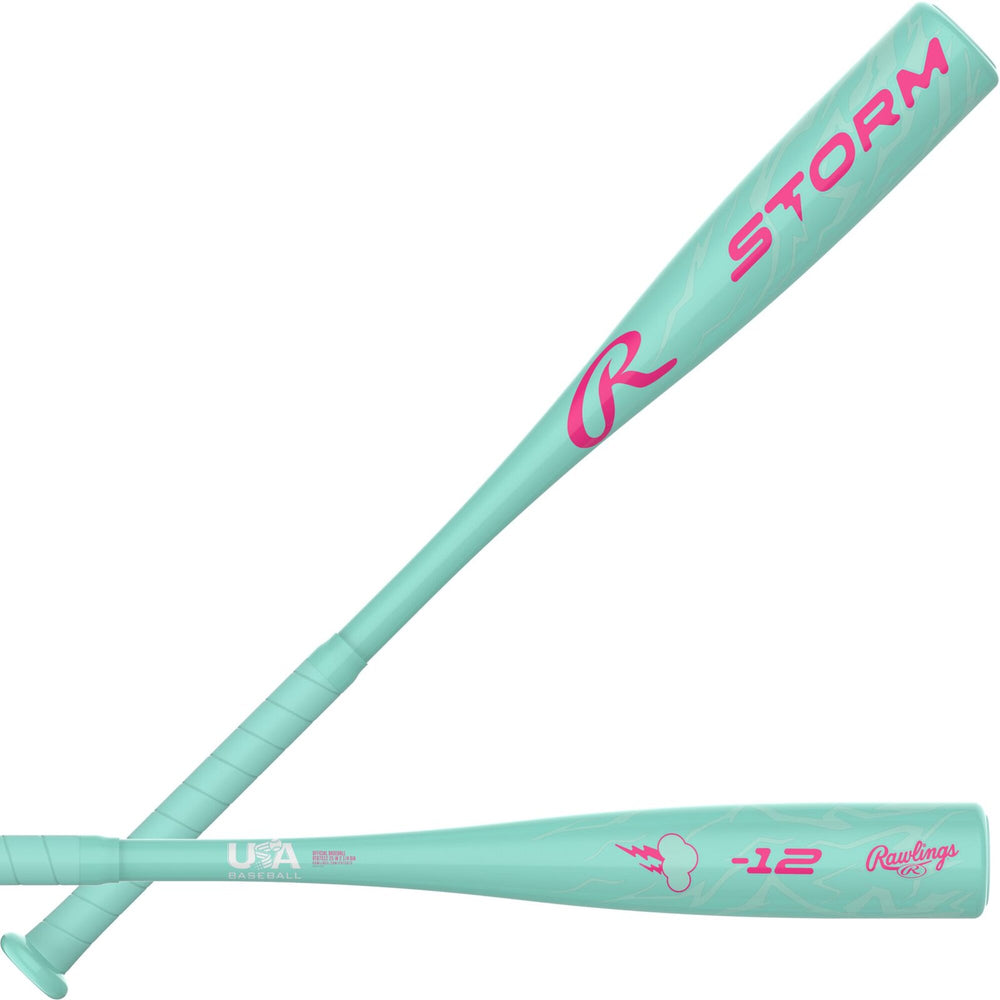 Detalle del barril del bat Rawlings Storm 2027 tee ball