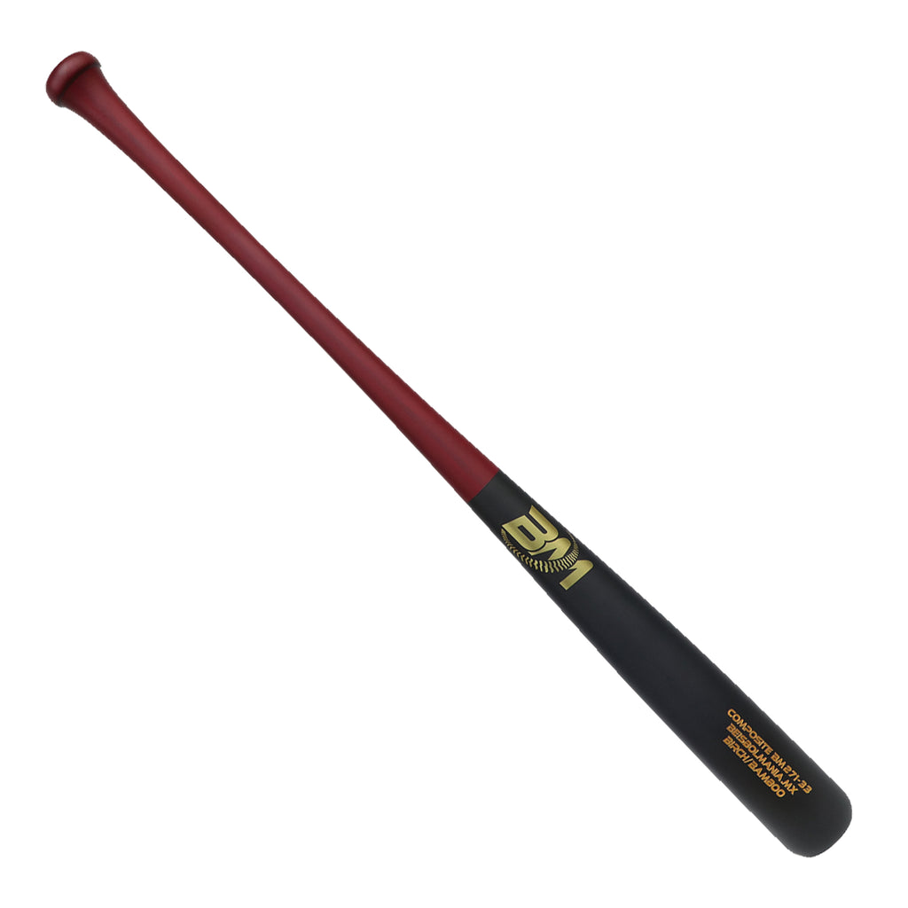 Bat Beisbol Beisbolmania Compuesto Birch Bamboo BM271 Vino Negro Mate ADULTO