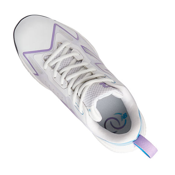 Spikes Beisbol Softbol New Balance FuelCell Romero Duo Comp Blanco Morado Dama