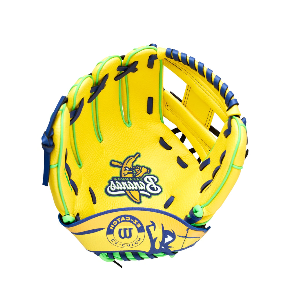 Set Guante Pelota y Bat Beisbol Wilson A200 Savannah Bananas EZ Catch WBW10415910 10 in Lanzador Zurdo