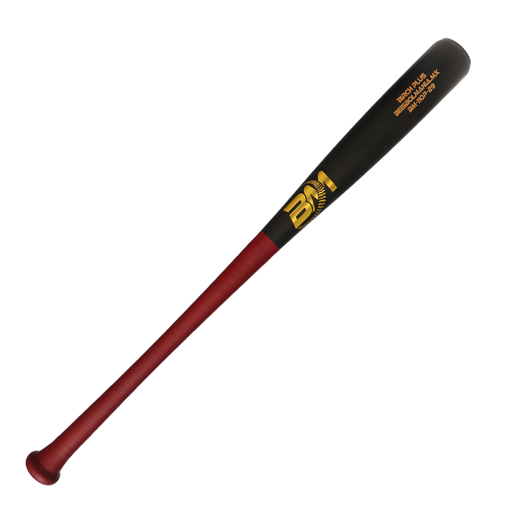 Bat Beisbol Reforzado Con Fibra de Vidrio Beisbolmania Birch Plus BM110 Vino Negro JUVENIL