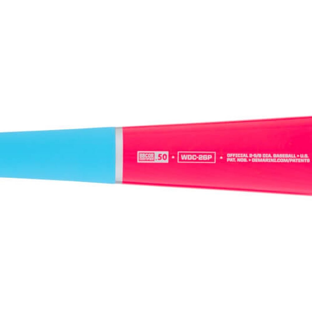 Bat Beisbol Demarini The Woods Pink 2026 Madera Compuesta BBCOR