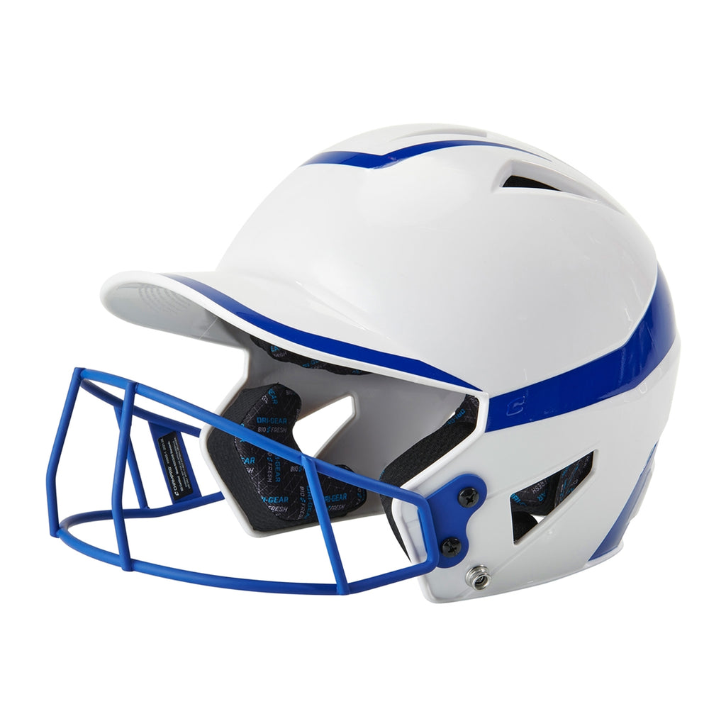 Casco Softbol Champro HX Rise Pro HXFPG2 Blanco Azul