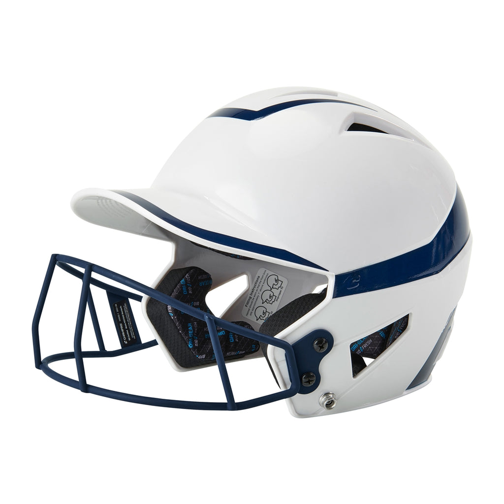 Casco Softbol Champro HX Rise Pro HXFPG2 Blanco Azul Oscuro