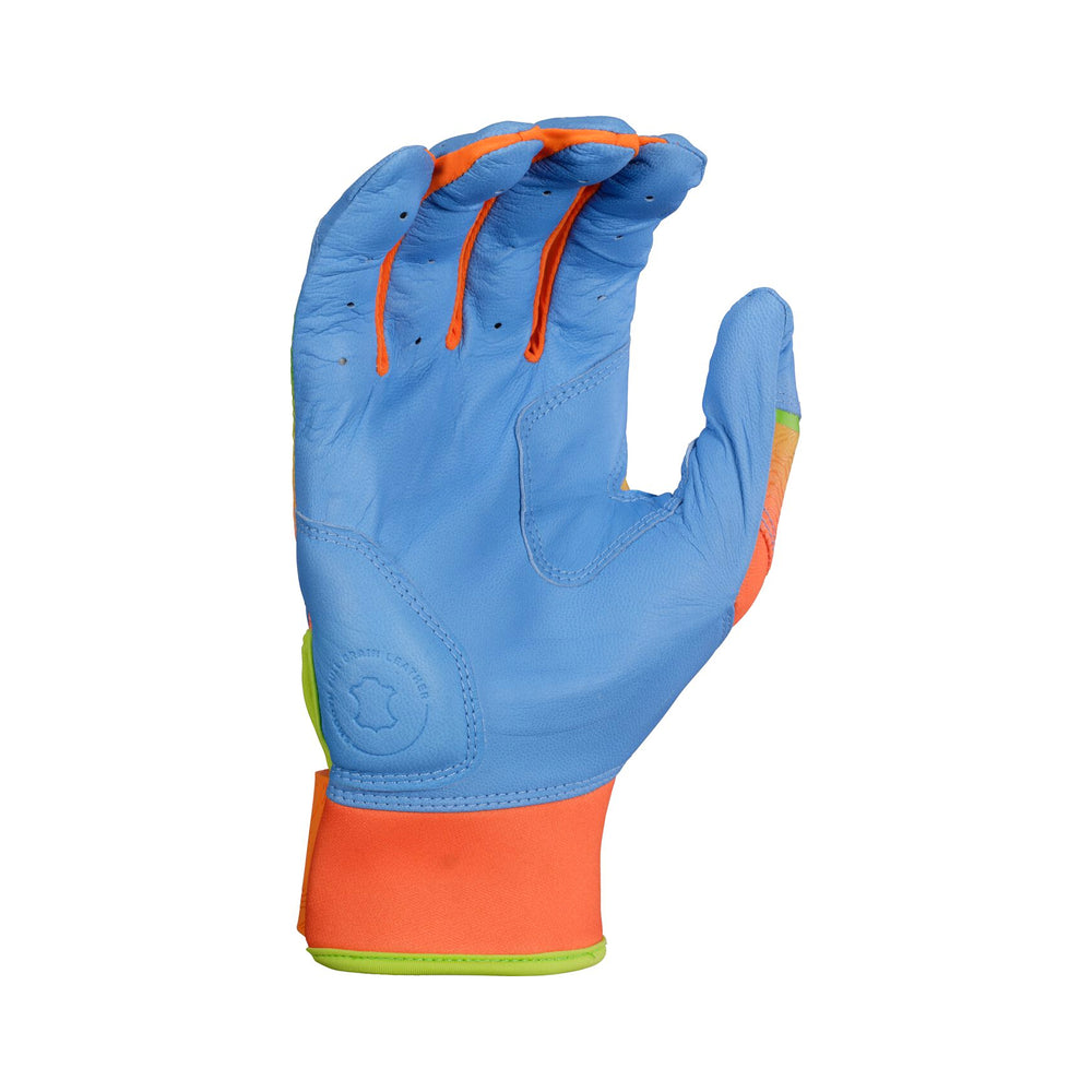 Guanteletas Beisbol Rawlings Funburst Workhorse Azul Naranja Adulto