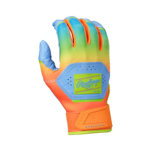 Guanteletas Beisbol Rawlings Funburst Workhorse Azul Naranja Adulto