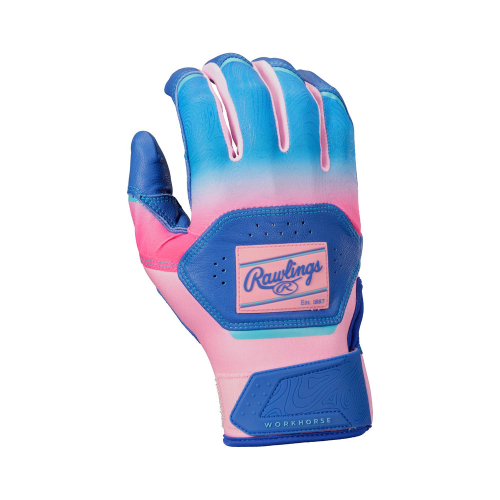 Guanteletas Beisbol Rawlings Funburst Workhorse Azul Rosa Adulto