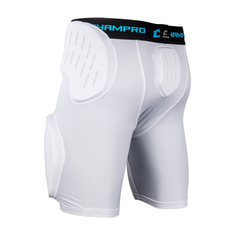 Sliding Short Beisbol Softbol Champro FPGU45AW Con 5 Almohadillas Blanco ADULTO
