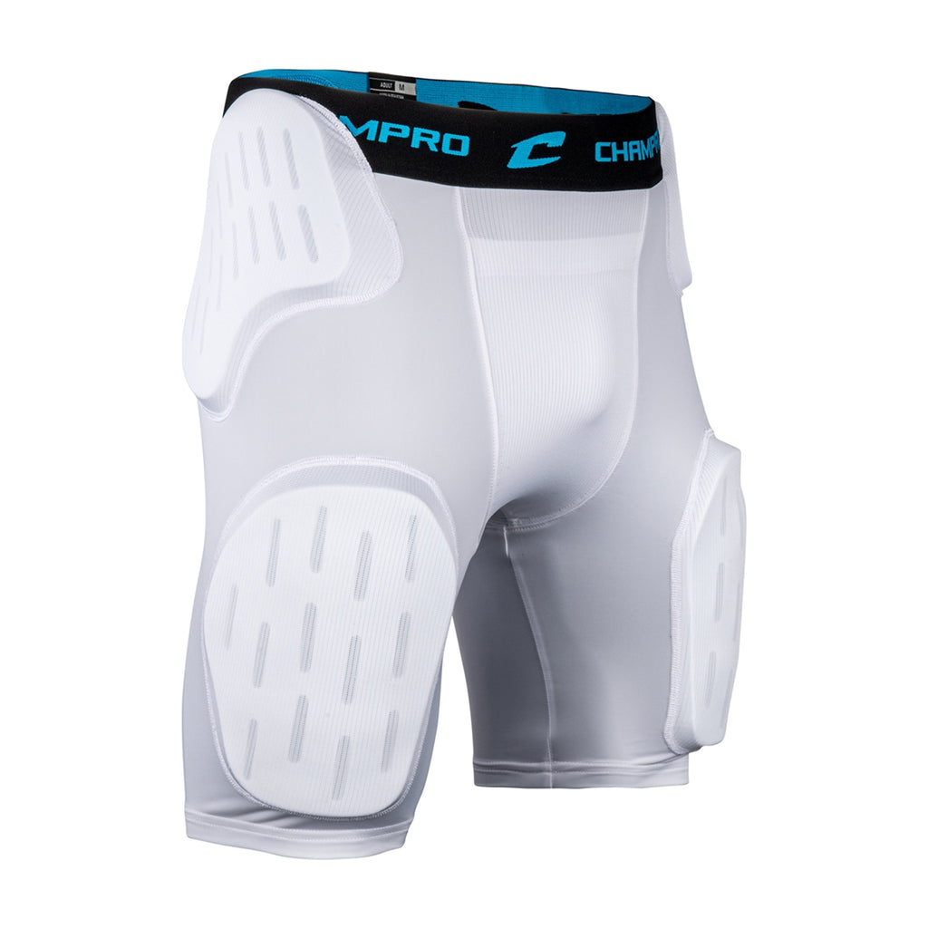 Sliding Short Beisbol Softbol Champro FPGU45AW Con 5 Almohadillas Blanco ADULTO