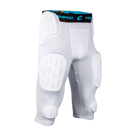 Sliding Short Beisbol Softbol Champro FPGU47YW Con 7 Almohadillas Blanco Infantil