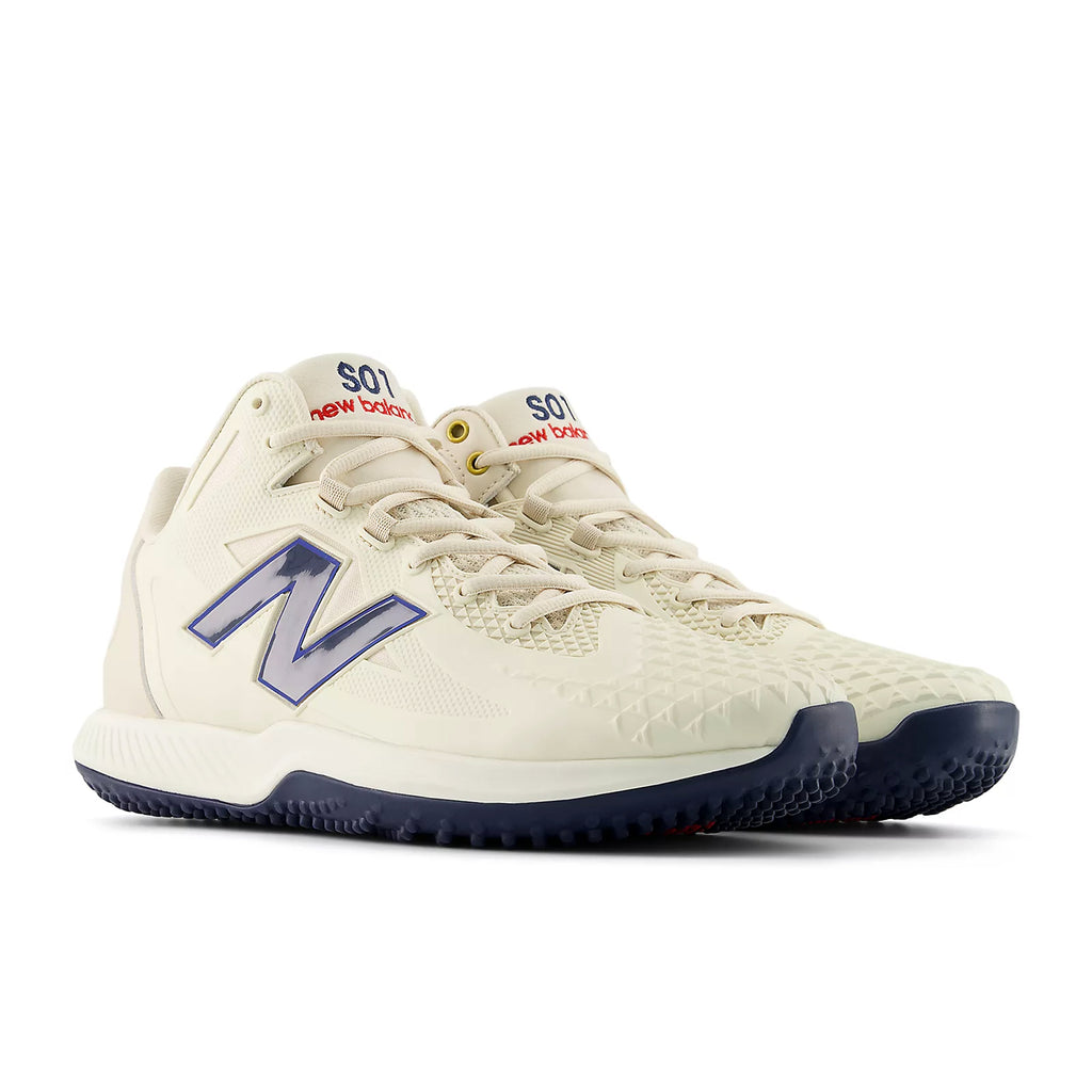 Tenis de Entrenamiento Beisbol Softbol New Balance FuelCell Ohtani 1 Crema Marino