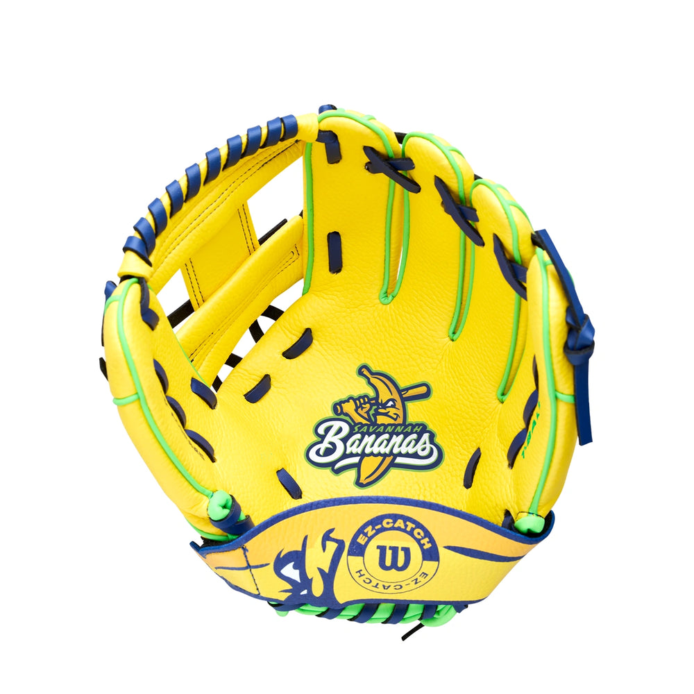 Set Guante Pelota y Bat Beisbol Wilson A200 Savannah Bananas EZ Catch WBW10410410 10 in Lanzador Diestro