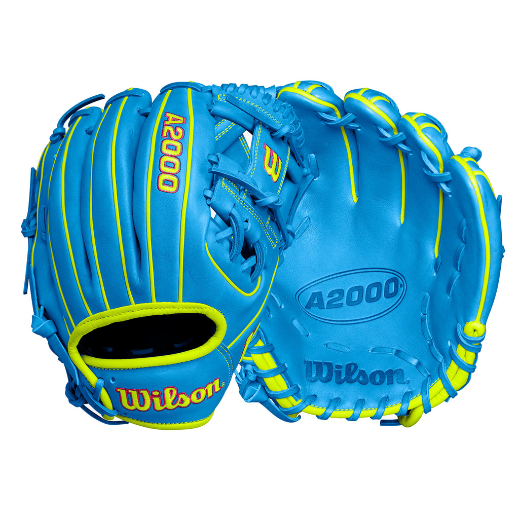 Guante Beisbol Wilson A2000 WBW102267115 Azul Verde 11.5 in ADULTO