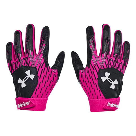 Guanteletas Beisbol Under Armour Clean Up Negro Rosa 3 a 6 años
