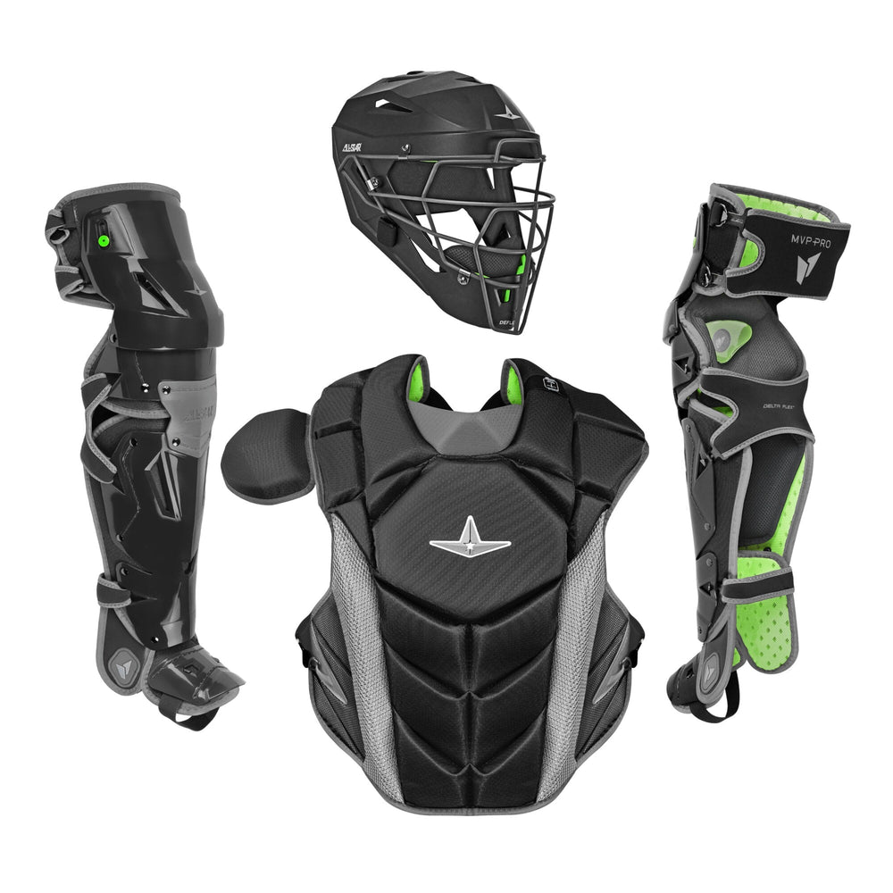 Equipo de catcher All Star MVP-PRO LT Juvenil 12-16 negro gris