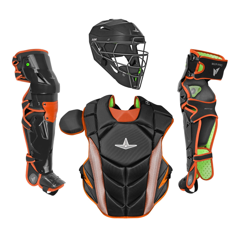Equipo de catcher All Star MVP-PRO LT Juvenil 12-16 negro naranja