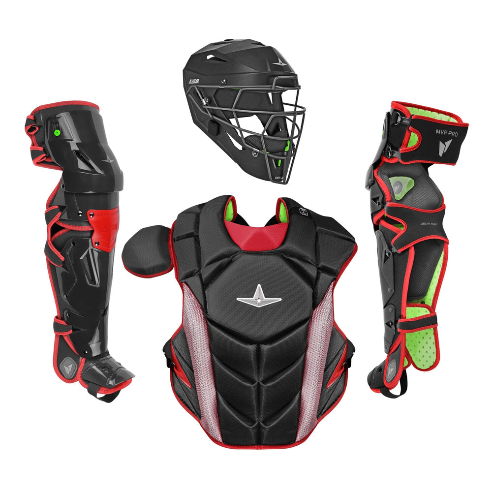 Equipo de catcher All Star MVP-PRO LT Juvenil 12-16 negro rojo