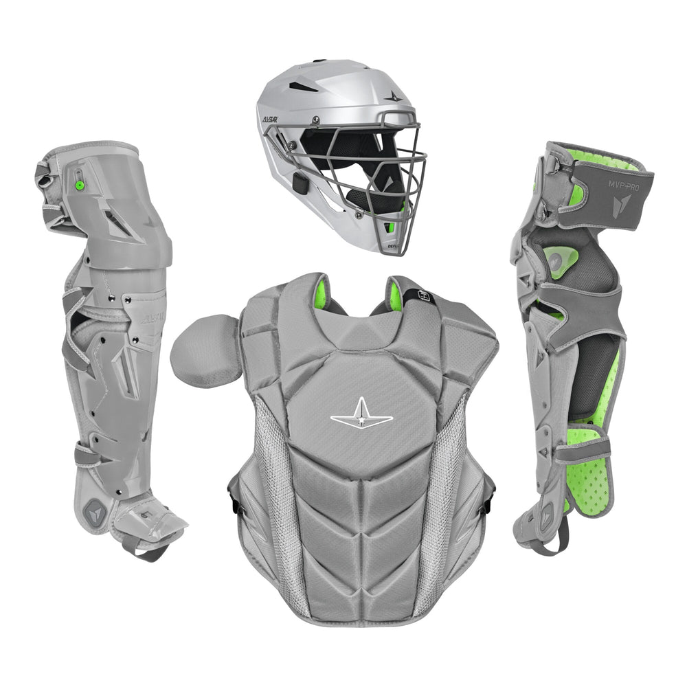 Equipo de catcher All Star MVP-PRO LT Juvenil 12-16 plata