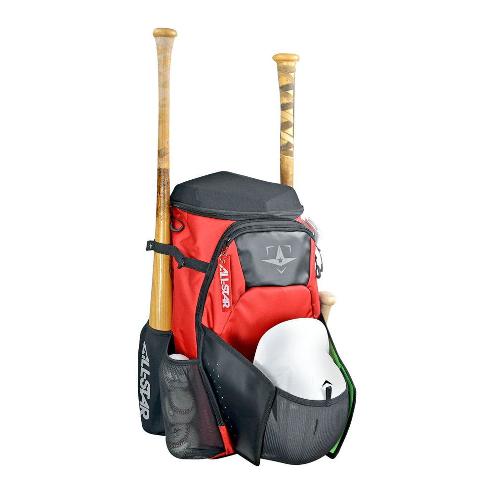 Back pack S7 Elite rojo abierta