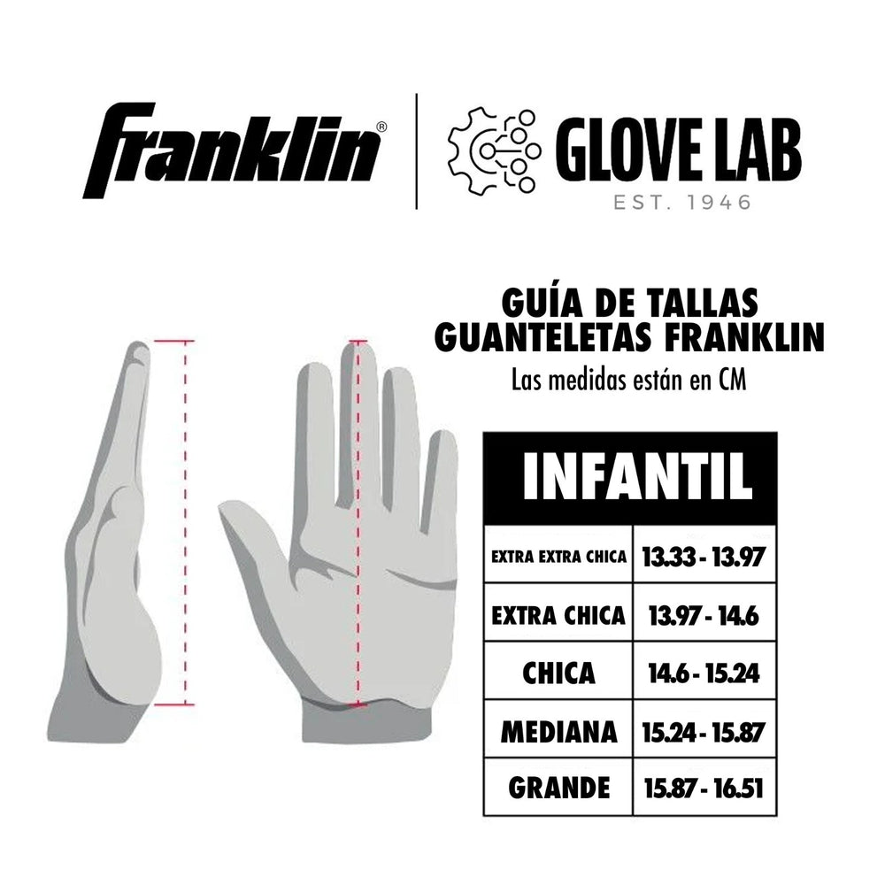 Guanteletas Beisbol Franklin Digitek Hi-Light Series Infantil