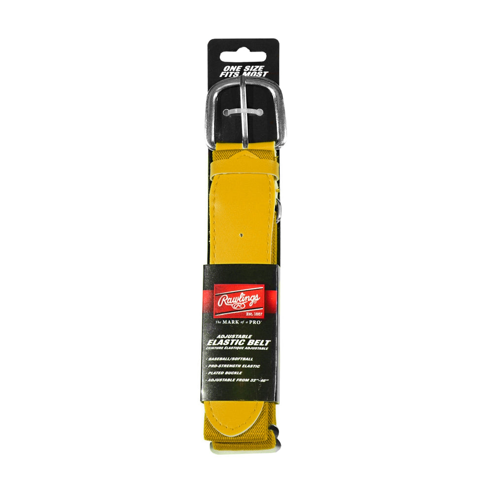 Cinturón Beisbol Softbol Elástico Ajustable Rawlings Amarillo Oro Adulto