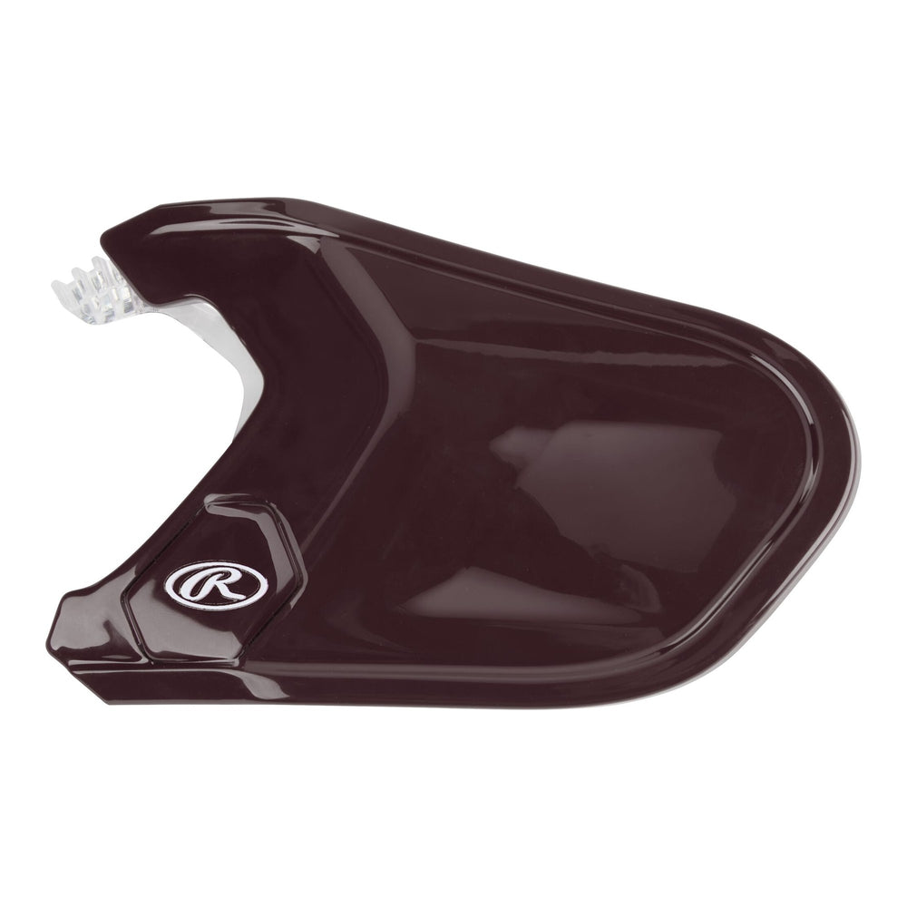 Extensión protector de quijada Rawlings Mach brillante vino para bateador derecho