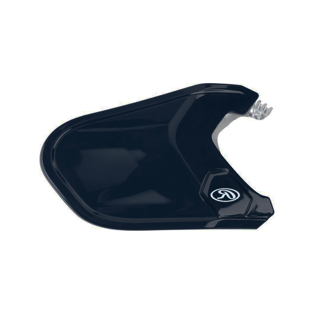 Extensión protector de quijada Rawlings Mach azul marino para bateador derecho